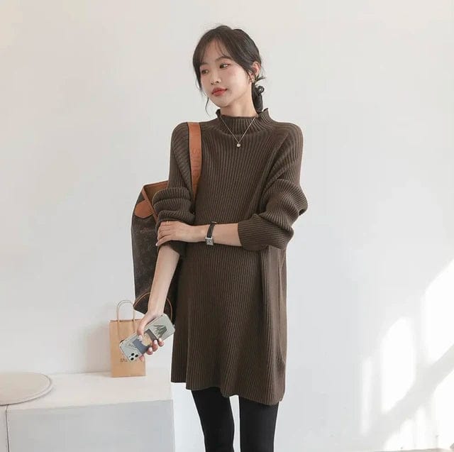 Dense Knitted Maternity Sweaters - Loose Warm Shirts