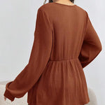 Load image into Gallery viewer, Maternity V-neck T-shirt  with Long Sleeve
