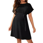 Load image into Gallery viewer, Casual and Comfortable Maternity Dress with a Tied Waist
