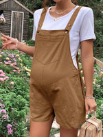Load image into Gallery viewer, Maternity Solid Color Suspender Jumpsuit With Adjustable Waist
