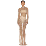 Load image into Gallery viewer, Beaded and Sheer Maternity Dress for Formal Wear or Photoshoot
