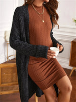 Load image into Gallery viewer, Winter Maternity Sleeveless Ruched Dress
