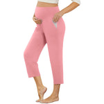 Load image into Gallery viewer, Wide Leg Maternity Yoga Capris with Pockets
