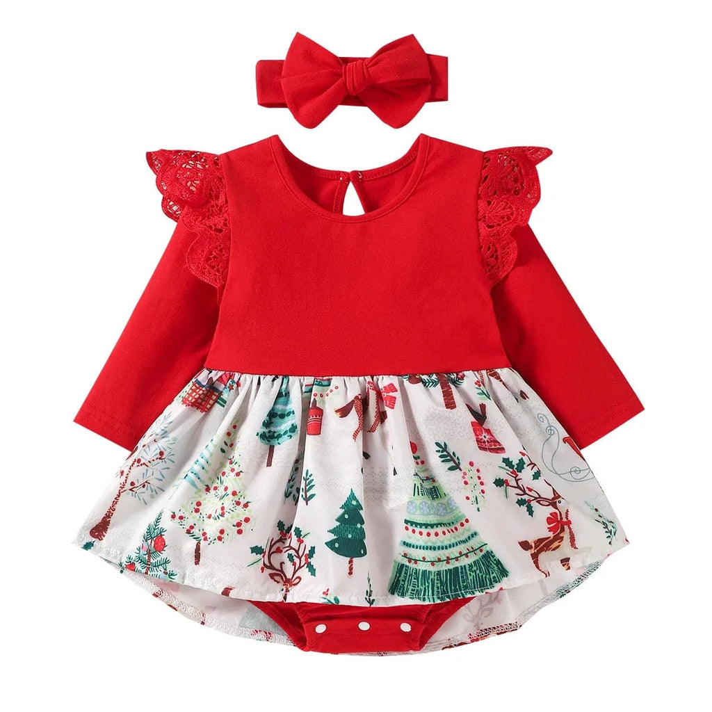 Baby Girl Christmas Rompers