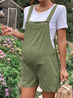 Load image into Gallery viewer, Maternity Solid Color Suspender Jumpsuit With Adjustable Waist
