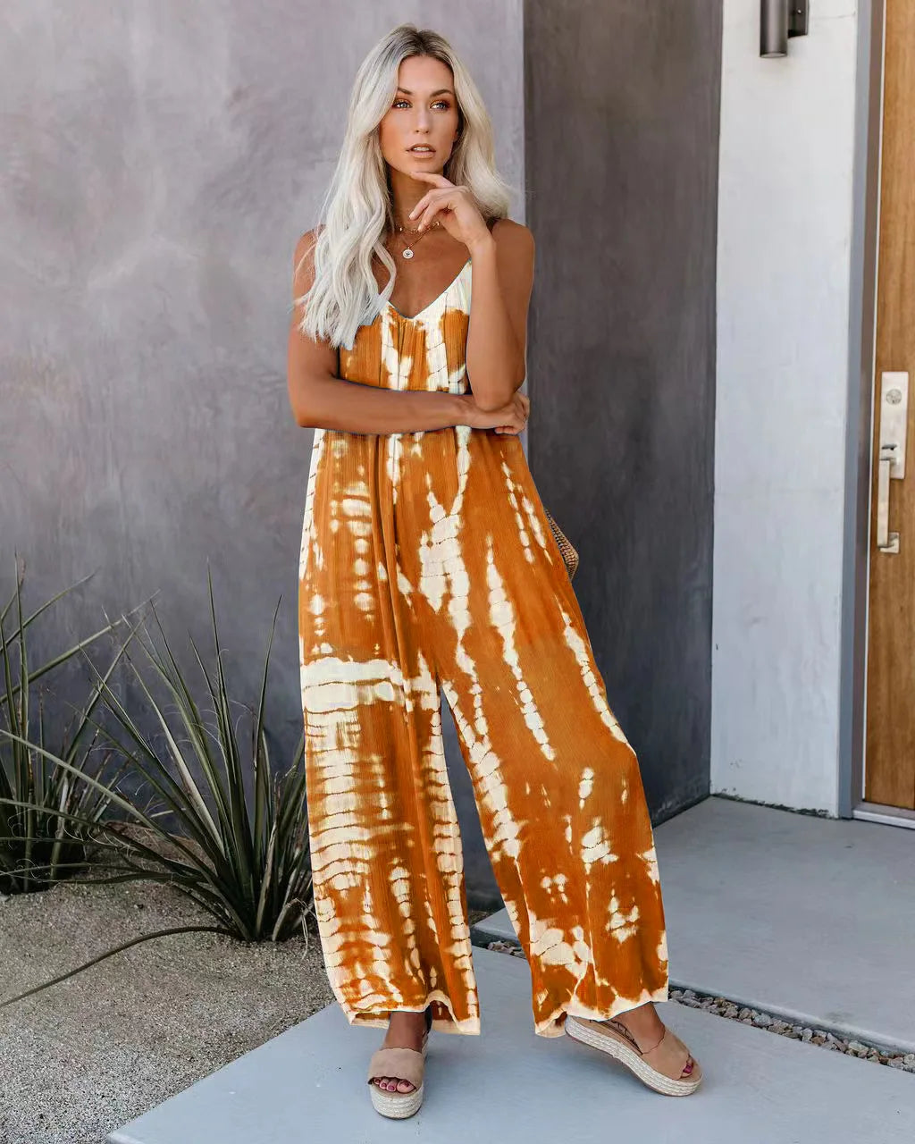 Maternity Summer Jumpsuit, sexy wide leg pants