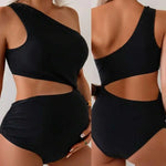 Load image into Gallery viewer, Maternity Single Shoulder Swimsuit available in different Colors
