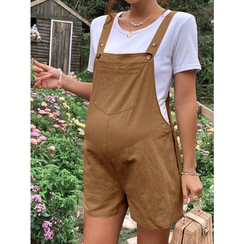 Maternity Overalls Jumpsuits Knee--length