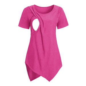 Maternity  Nursing T-shirt With Short Sleeve