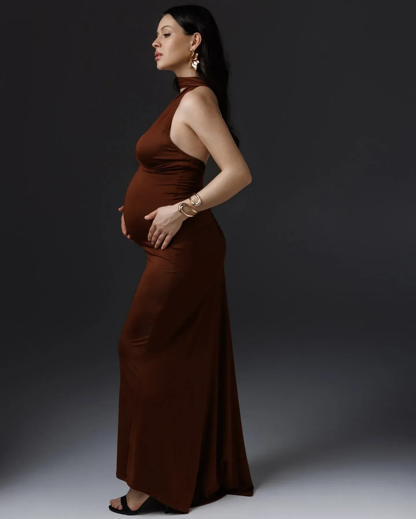 Maternity Long Dresses - Backless Maxi  Party Dress