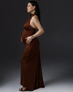 Load image into Gallery viewer, Maternity Long Dresses - Backless Maxi  Party Dress
