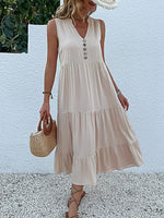 Load image into Gallery viewer, Casual Summer Midi Dress - Sleeveless
