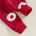 Load image into Gallery viewer, Christmas Baby Boy or Girl Reindeer w/Long Sleeve includes the Top &amp; Pants
