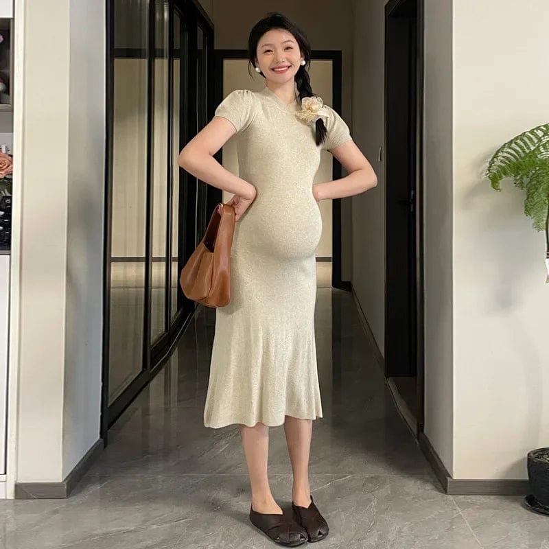 New Maternity Summer Knitted Dress