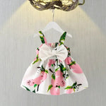 Load image into Gallery viewer, New Summer Baby Girl Dress with a Big Bow
