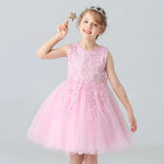 Load image into Gallery viewer, Lace Flower Girl Dress - Sleeveless Princess Dresses
