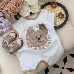 Baby Boy Print Romper For Summer