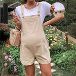 Load image into Gallery viewer, Maternity Solid Color Suspender Jumpsuit With Adjustable Waist
