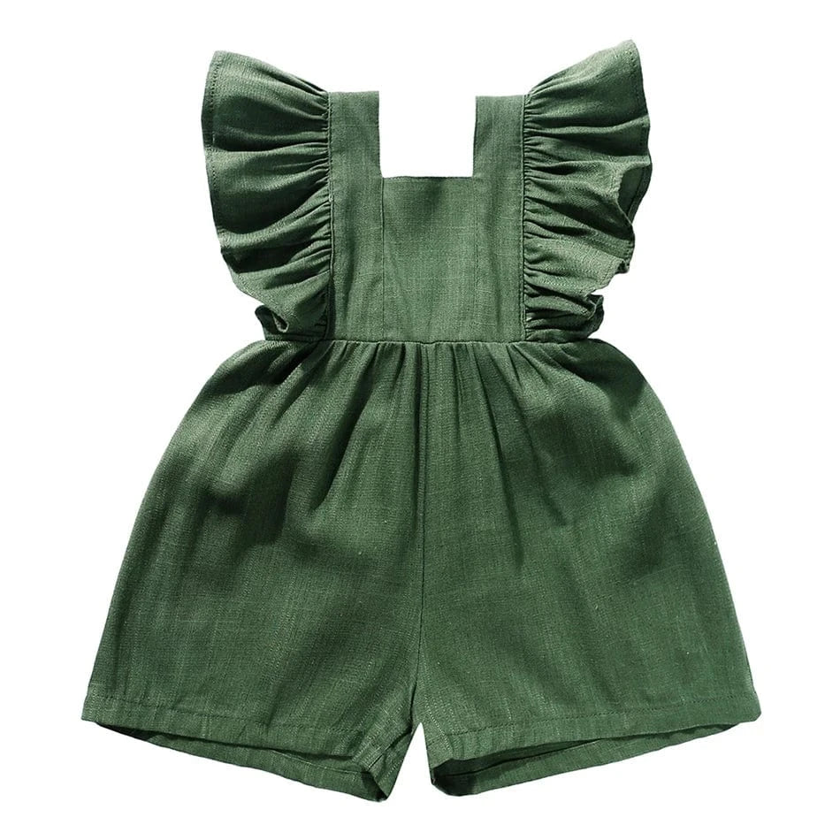 Baby Girl Rompers For Summer -  Jumpsuit with Adjustable Strap