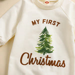 Load image into Gallery viewer, Baby Boy 1st Christmas  Romper with Long Sleeve
