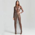 Load image into Gallery viewer, Beaded and Sheer Maternity Dress for Formal Wear or Photoshoot
