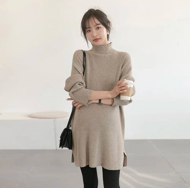 Dense Knitted Maternity Sweaters - Loose Warm Shirts