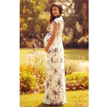 Load image into Gallery viewer, Floral Printed Short-Sleeved Maternity Dresses
