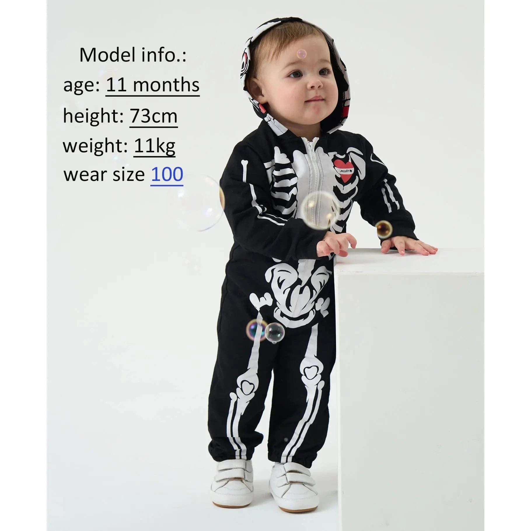 Baby Skeleton Costume Hoodie