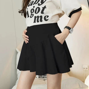 Summer Wide Legs Maternity High Waist Short