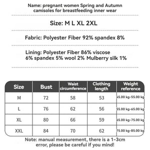 Woman Maternity Breastfeeding Camisole with Built in Bra