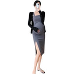 Load image into Gallery viewer, Summer Maternity Dress with Side Split
