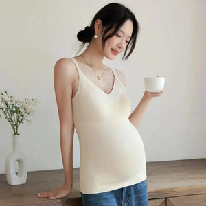 Woman Maternity Breastfeeding Camisole with Built in Bra
