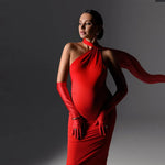 Load image into Gallery viewer, Maternity Evening Dress - Backless Maternity Dress Great For Photoshoots
