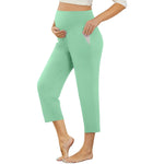 Load image into Gallery viewer, Wide Leg Maternity Yoga Capris with Pockets
