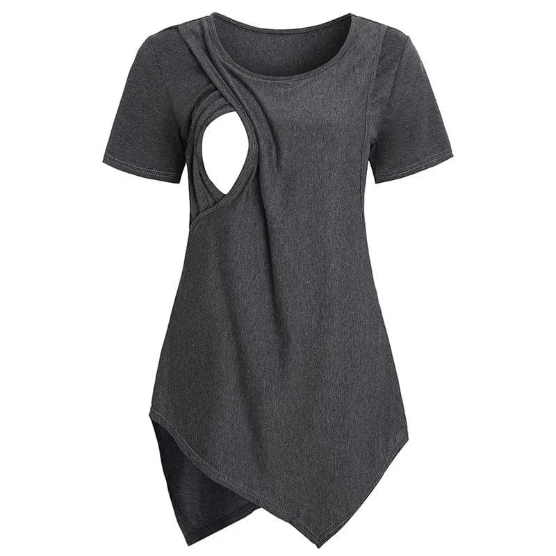 Maternity  Nursing T-shirt With Short Sleeve