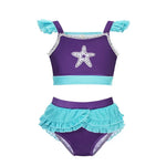 Load image into Gallery viewer, Two-piece swimsuit with starfish design on a white background
