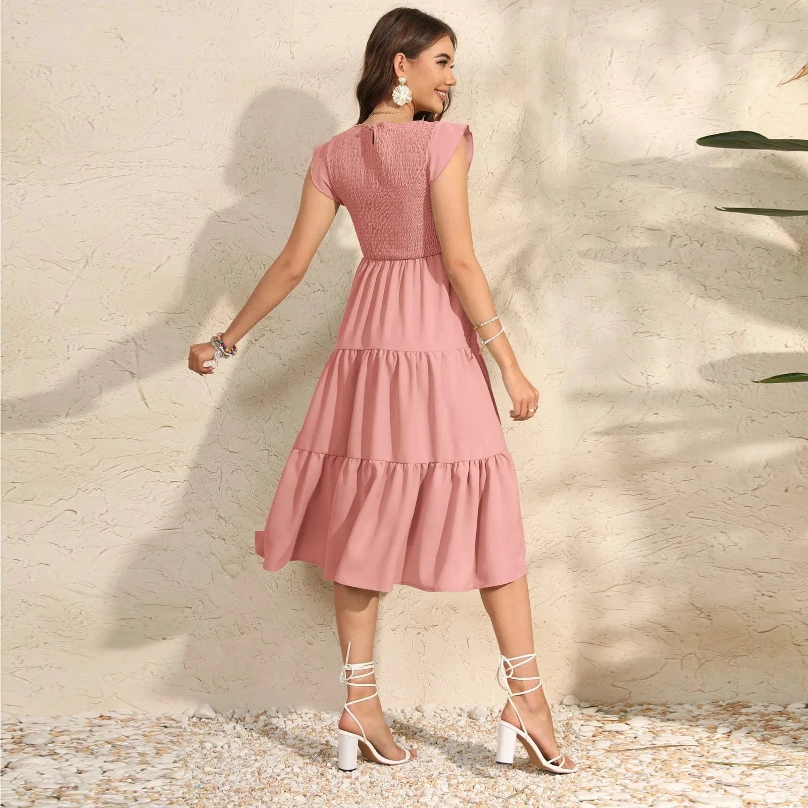 Maternity Pleated Dress = Chiffon