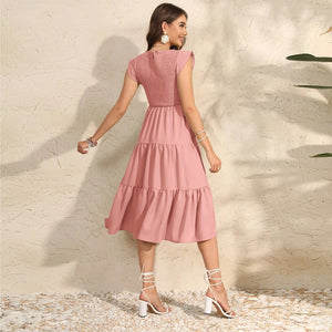 Maternity Pleated Dress = Chiffon