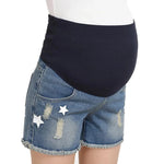 Load image into Gallery viewer, Hot Denim Maternity Shorts with High Elastic Waisted
