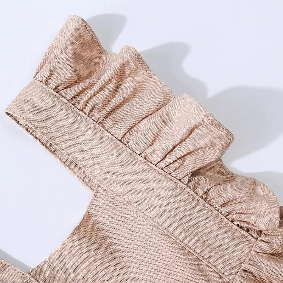 Baby Girl Rompers For Summer -  Jumpsuit with Adjustable Strap