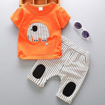 Load image into Gallery viewer, &quot;Baby Boy Short Sleeved Summer Suit: Quality Apparel for a Stylish Baby
