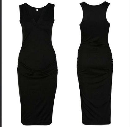 Expertly crafted Maternity Sleeveless Dress: The Ultimate Fusion of Comfort and Style - A