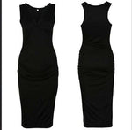 Load image into Gallery viewer, Expertly crafted Maternity Sleeveless Dress: The Ultimate Fusion of Comfort and Style - A
