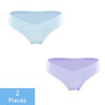 Load image into Gallery viewer, Comfy &amp; Chic: 2-Piece Low Waist Underwear Set with V-Shaped Belly
