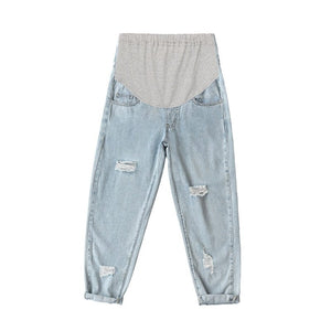 Maternity Distressed Denim Jeans: For Expecting Mothers Seeking the Ultimate in Comfort and Style