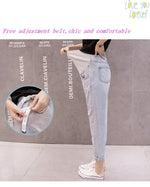Load image into Gallery viewer, Maternity Distressed Denim Jeans: For Expecting Mothers Seeking the Ultimate in Comfort and Style
