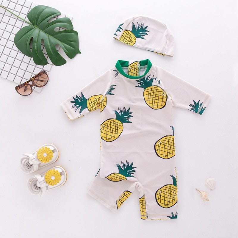 Baby Swimwear and Cap for Delicate Skin Protection - Boy & Girl