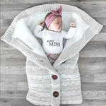 Load image into Gallery viewer, Premium Winter Warm Knitted Button Sleeping Bags for Infants - Comfortable Swaddle Wrap for Optimal Baby Gear
