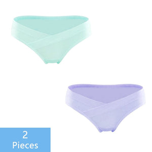 Comfy & Chic: 2-Piece Low Waist Underwear Set with V-Shaped Belly