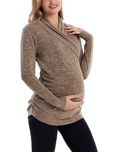 Ultimate Comfort and Style: Expertly Crafted Maternity Nursing Long Sleeve Sweater